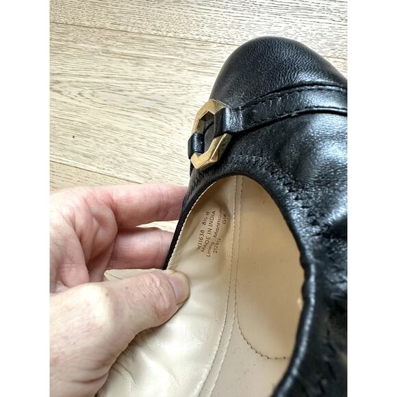 Cole Haan Black leather Ballet Flats Size 8.5 - Picture 6 of 6